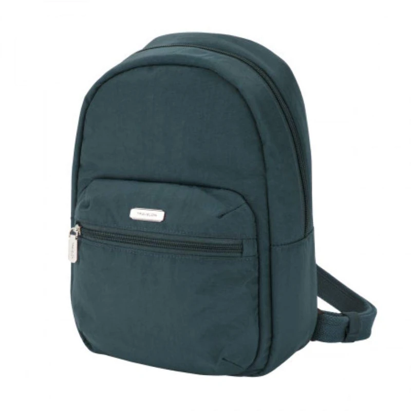Travelon: Essentials - Anti-Theft Backpack, Peacock, 8" W x 12" H x 4.5" D, Anti-theft Essentials Small Backpack