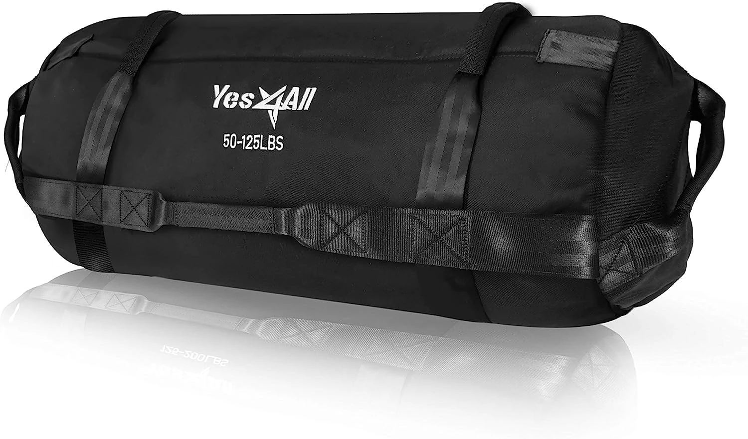 Yes4All RN3N Sandbag, Black, 34-56 Kilogramsm, Weighted bag for Running Workout, Core Bag Sandbag for many Functional Training, Running Bag, Crossfit, Fitness, Conditioning