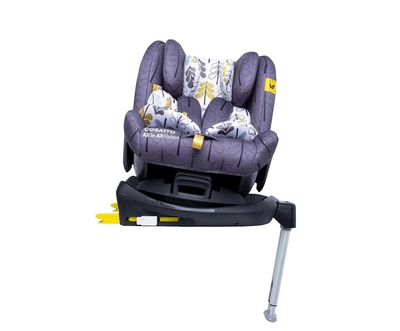 Cosatto All in All Rotate 360° Swivel Spin Car Seat - Group 0+123, 0-36 kg, 0-12years, ISOFIX, ERF, Anti-Escape (Fika Forest)