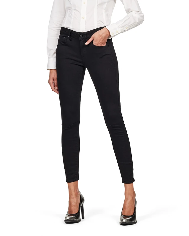 G-STAR Women's Arc 3D Skinny Jeans, Black (Pitch Black D05477-B964-A810), 24W / 28L