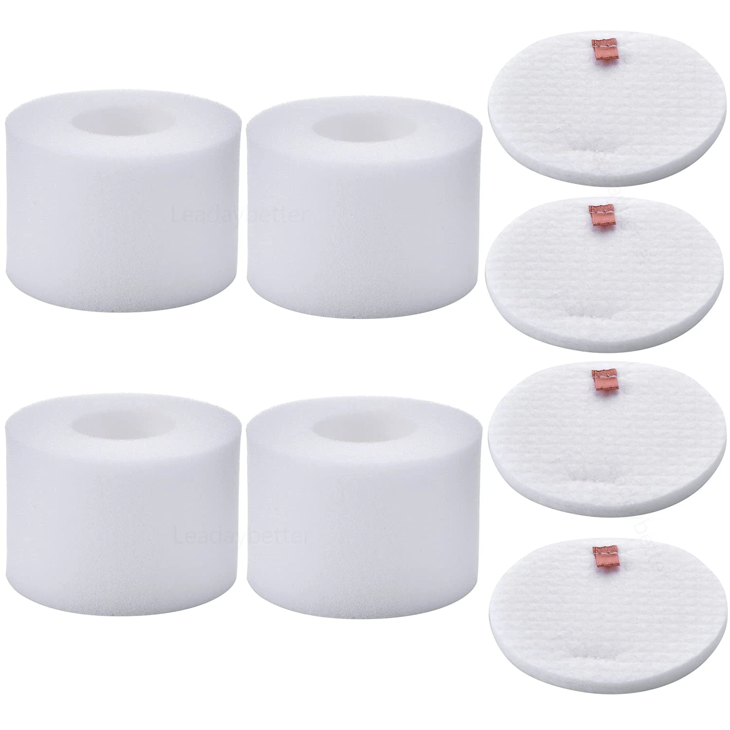 Leadaybetter 4-pack NV601UK Upright Vacuum Replacement Filter Set for Shark Upright Vacuum Cleaner NV601UK NV601UKT NV600UK NV600 NV601 NV700UK NV700UKT kitchen vacuum replacement filter