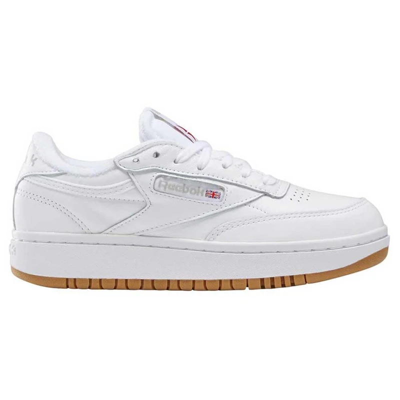 Reebok Women Club C Double Sneaker, White/Reebok Rubber Gum-07/White, 5