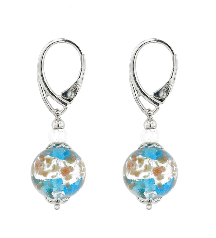 Venetiaurum Murano Glass Earrings - 925 Sterling Silver - Image 1