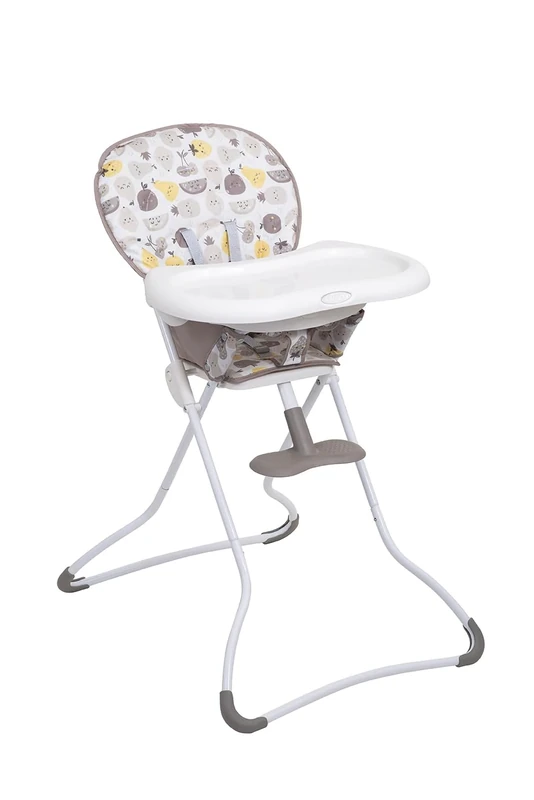 Graco Snack N' Stow Highchair with compact fold, lightweight at only 5.4kg and freestanding fold, Fruitella fashion