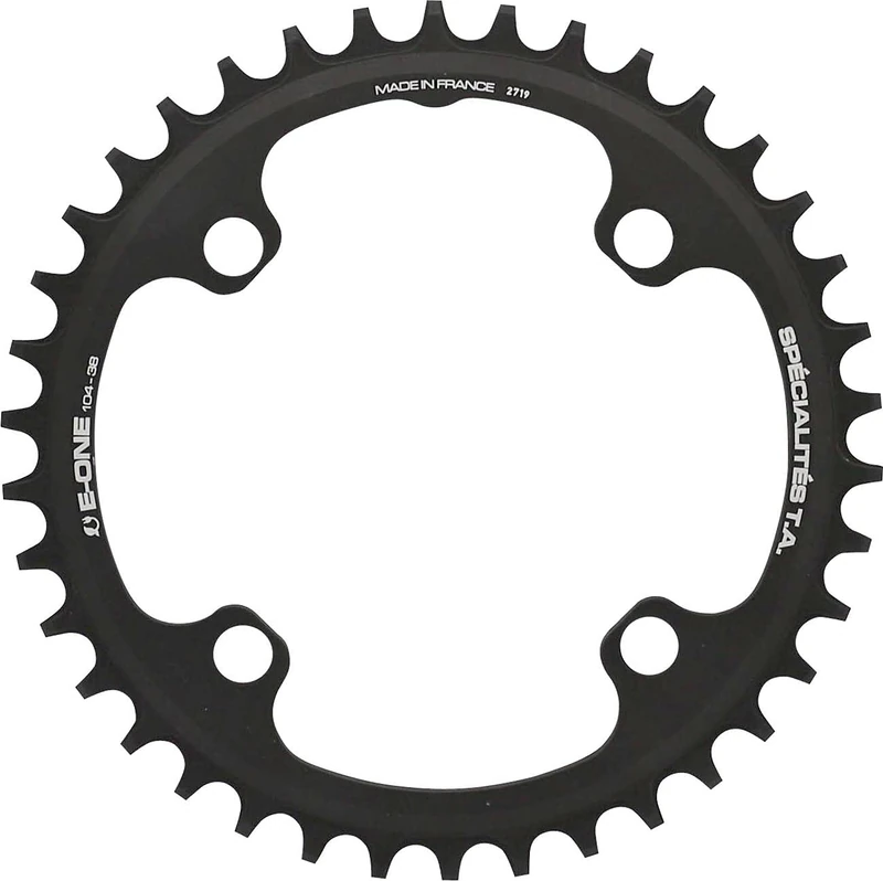 Spécialités TA E-One ø104mm/4 Bolt, Narrow Wide e-Bike Chainring, Black, 34T