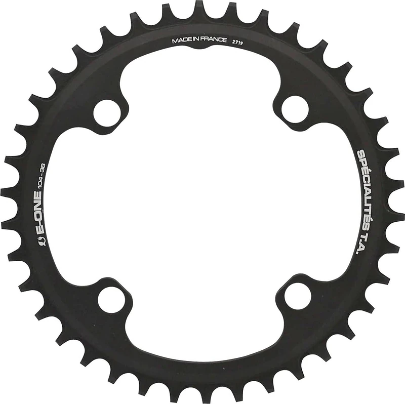 Spécialités TA E-One ø104mm/4 Bolt, Narrow Wide e-Bike Chainring, Black, 36T