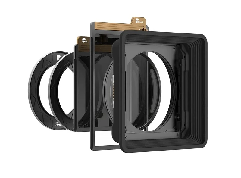 PolarPro - Summit Essential Kit - Black - ND4-GR filter - ND64 filter - CPOL filter - Landscape photography - Landscape filter system - Aluminium construction