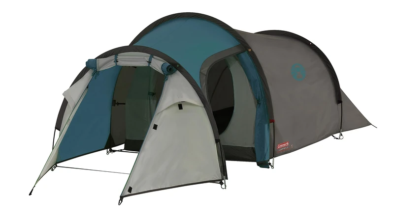 Coleman Cortes 2-3 People | 2-3 Man Tunnel | Festival | Lightweight Trekking with Awning, 100% Waterproof WC 2,000 mm,Cortes 2