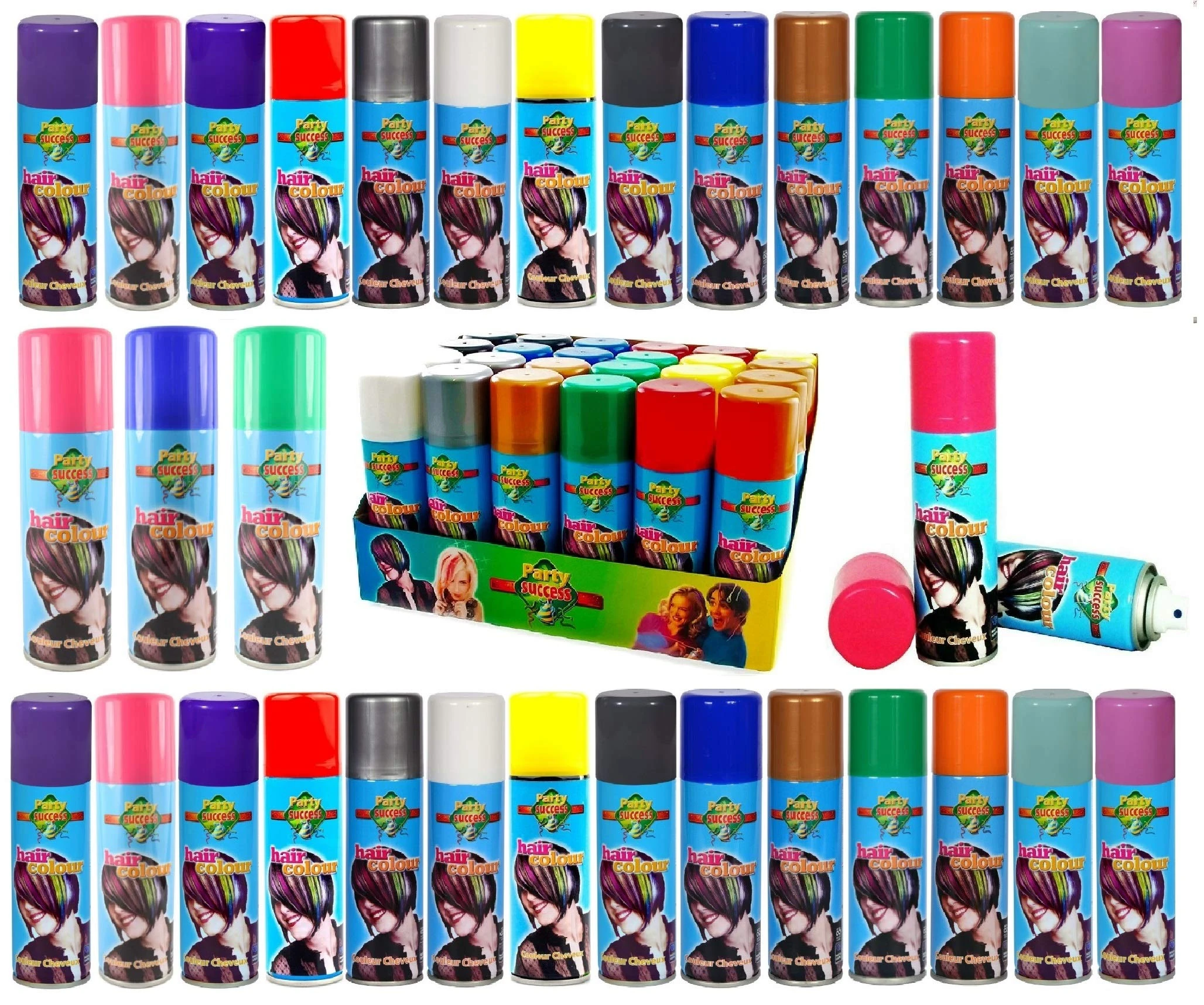 Party Success Temporary Hair Colour Spray Wash Out Spray 125ml (Red)