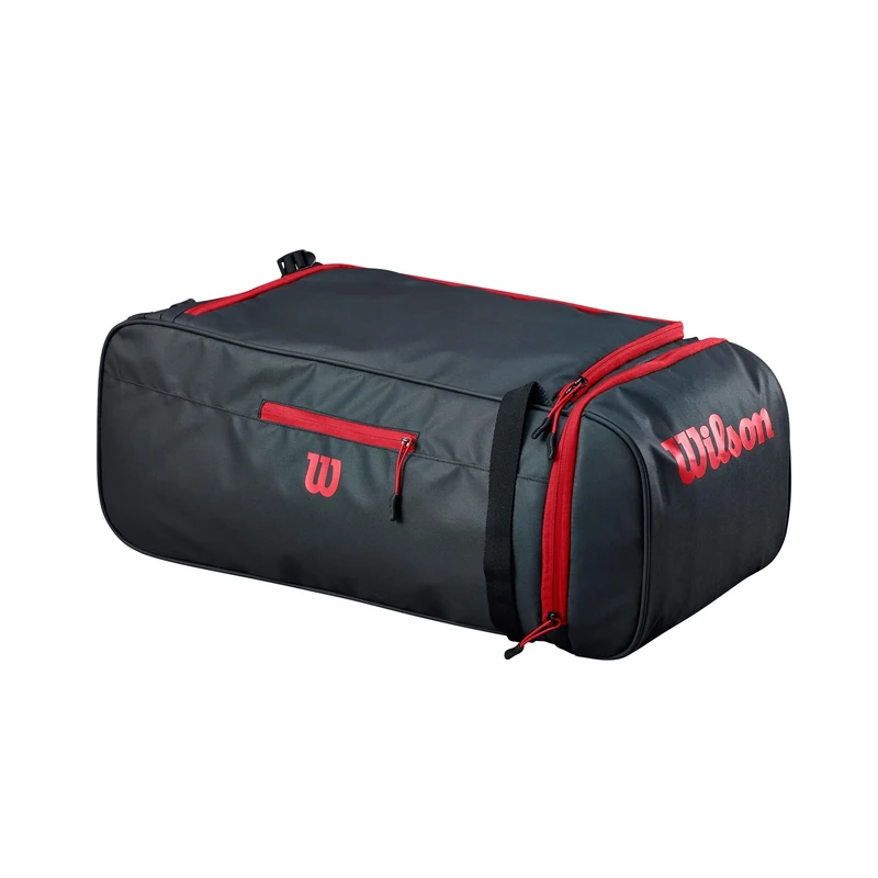 Wilson Duffle Bag, Features a Thermo-Guard Pocket, Adjustable Straps and Ample Cargo Space, Water Resistant, Colour: Red
