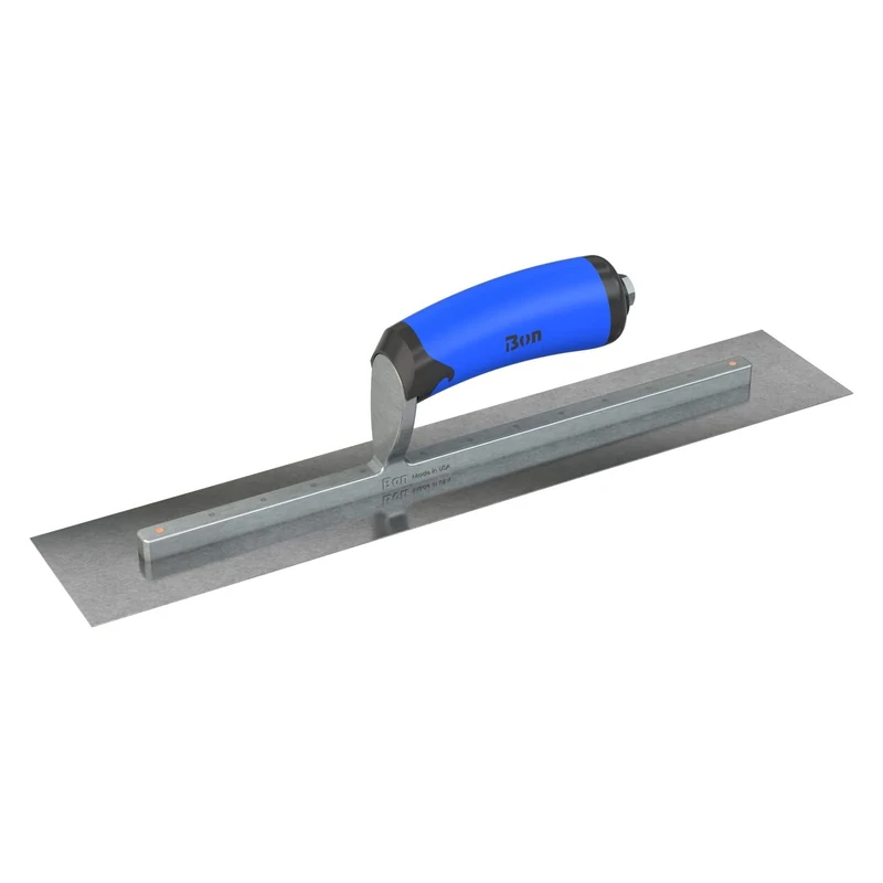 Bon 67-233 Finish Trowel - Square - Carbon Steel - 16 X 3 - Comfort Grip Handle