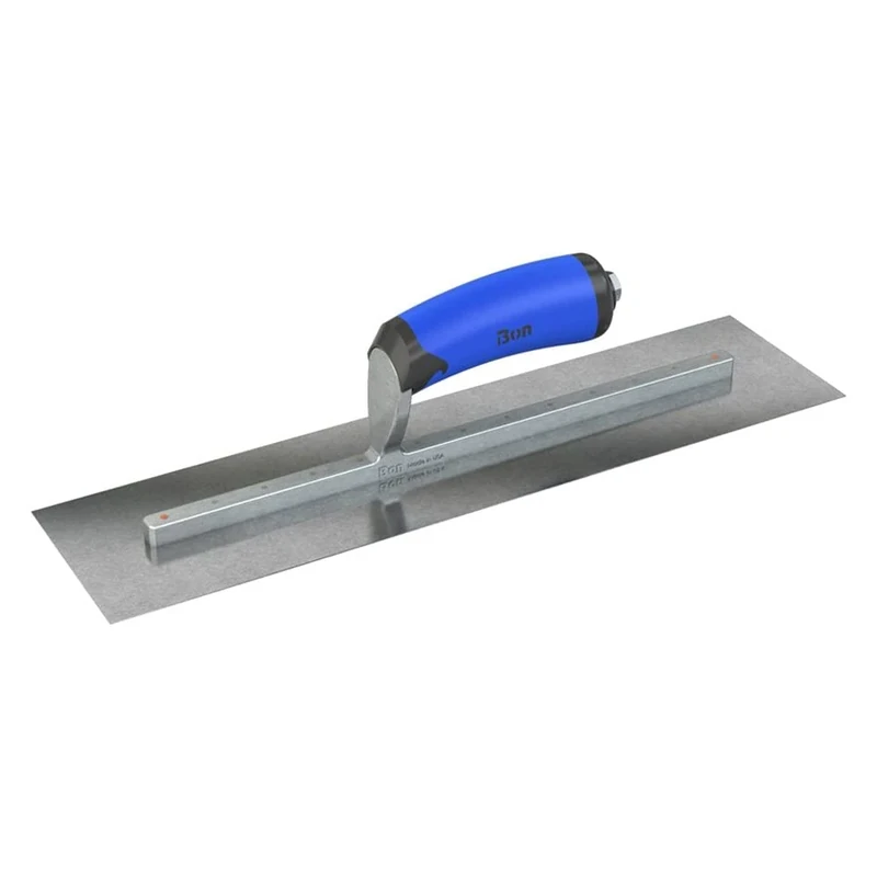 Bon 67-242 Finish Trowel - Square - Carbon Steel - 18 X 5 - Comfort Grip Handle