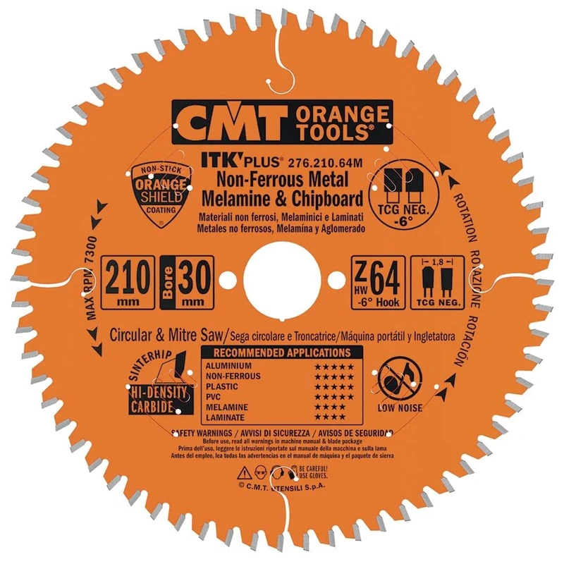 CMT 276.305.96M - ITK Saw Blade for Aluminium HW 305x2.8/2.0x30 Z96 TCG N