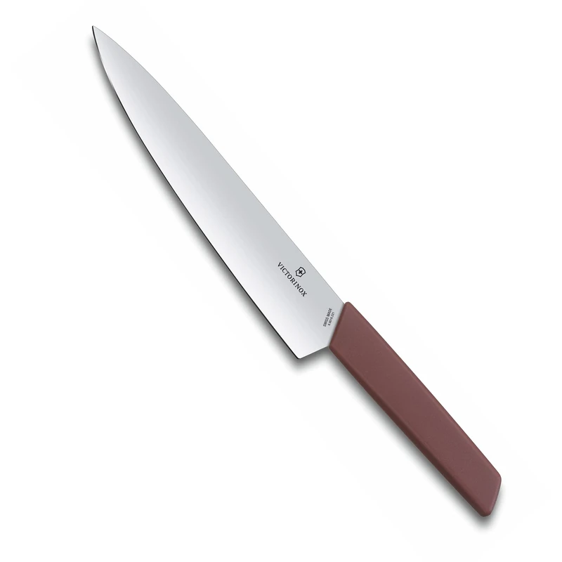 Victorinox Swiss Modern, Carving Knife, Extra Sharp Blade, Straight Edge, 22 cm, Stainless Steel, Red