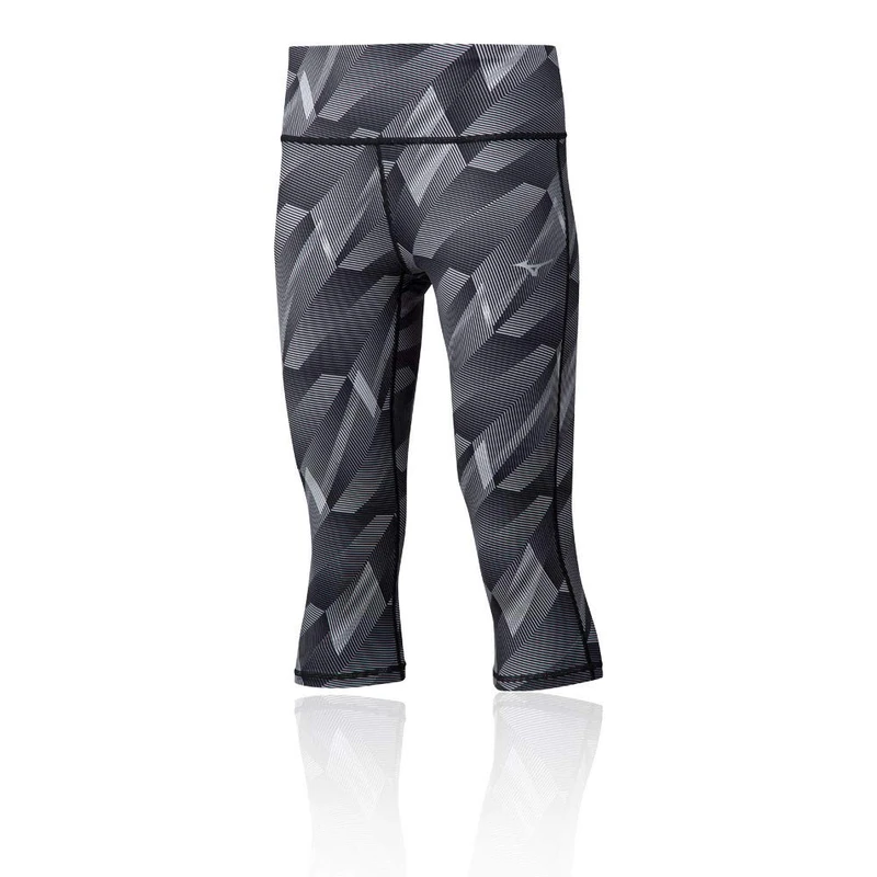 Mizuno Hineri Women's Trousers Reversible 3/4 Tight - Dark Grey, Grey, Womens, Trousers, J2GB9722-09, Dark Grey, XS
