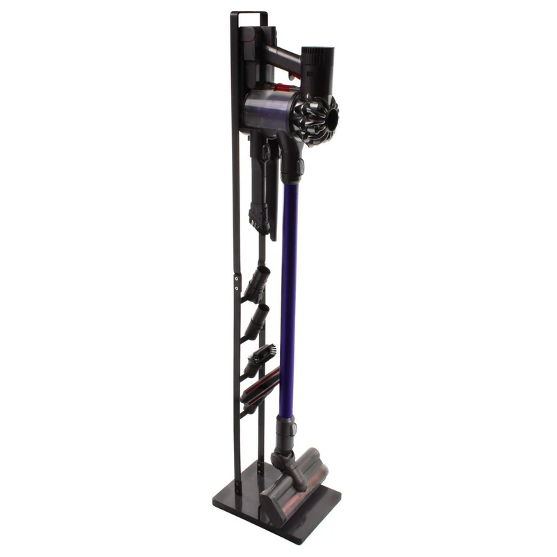 Paxanpax PFC764_03, PFC764C Cordless Cleaner and Accessories Floor Stand for Dyson DC61, Vacuum Holder, Rack, Freestanding Metal Design, No Drilling The Wall, Dark Grey