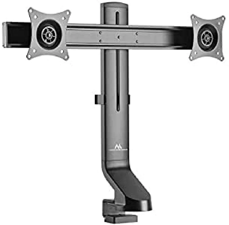 Maclean MC-854 For 2 Monitors Screens Mount Desk Mount With Computer Desk Bracket 17 to 27 "VESA 75x75 100x100 to 8kg (For 2 Screens)
