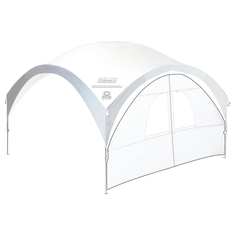 Coleman Side Panel Fast Pitch Shelter m 3 x 3 m, Gazebo Side Panel with Window And Door, High Sun Protection 50+, Water Resistant (Shelter not included), Packaging may vary, Grey