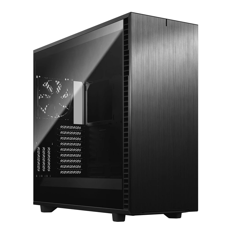 Fractal Design Define 7 XL Black Brushed Aluminum/Steel E-ATX Silent Modular Dark Tinted Tempered Glass Window Full Tower Computer Case