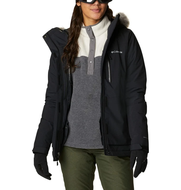 Columbia Women's Ava Alpine Insulated Jacket, Ski Jacket, Black, Size XL