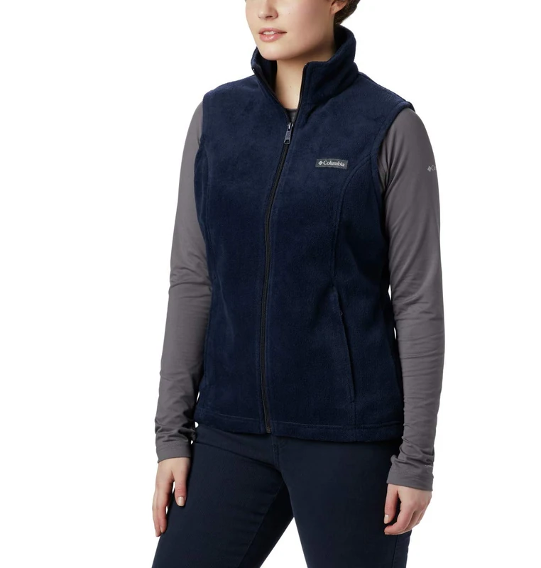 Columbia Women's Benton Springs Vest Fleece, Dark Nocturnal, XX-Large