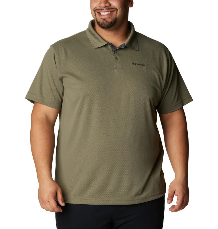 Columbia Men's Utilizer Polo Polo Shirt, Stone Green, Size S