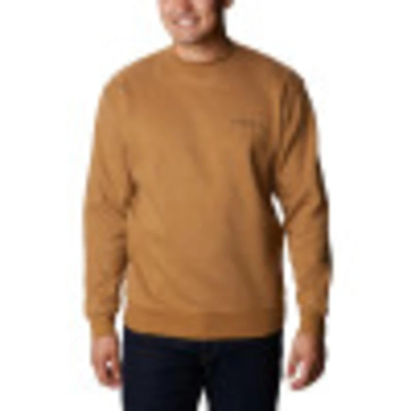 Columbia Men's Hart Mountain Ii Crew Shirt, Delta Heather, M
