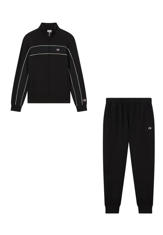 Champion Men's Sweatsuit, Black (KK001), XS