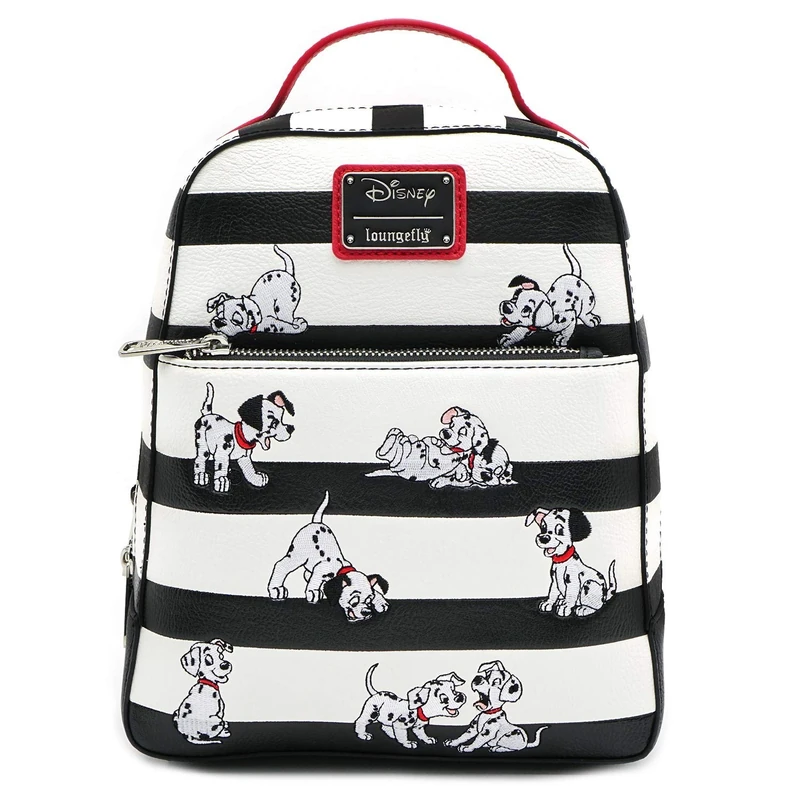Loungefly WDBK0938 101 Dalmations Striped Mini Backpack