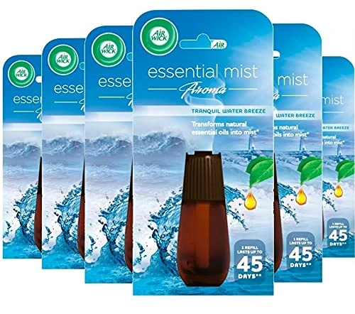 Airwick Essential Mist Refill Fresh Water Breeze (Pack of 6)