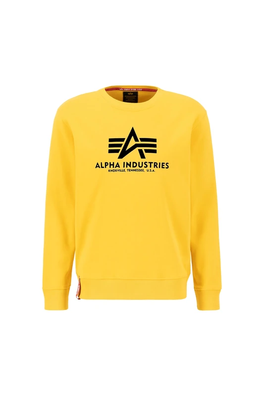 Alpha Industries Men's Basic Sweater, Empire Yellow, M