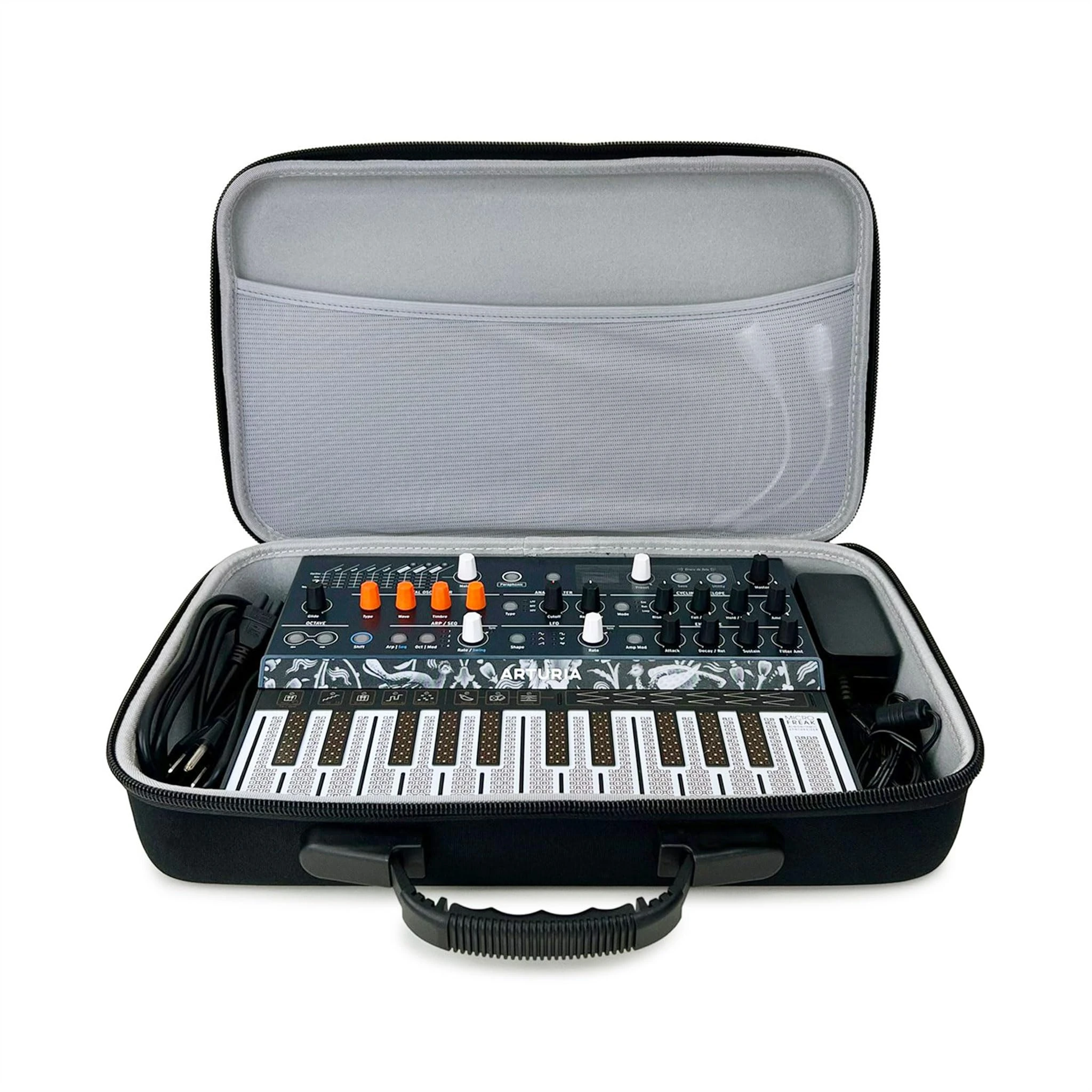 Analog Cases Arturia MiniLab/MicroFreak/MicroBrute Case - Custom-Fitted Compact Pulse Hard Case for Travel