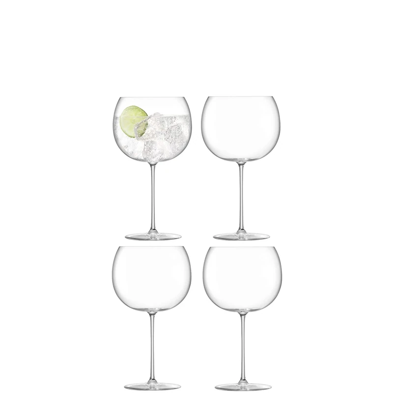 LSA International Borough Balloon Glass 680 ml Clear | Set of 4 | Dishwasher Safe | BG09