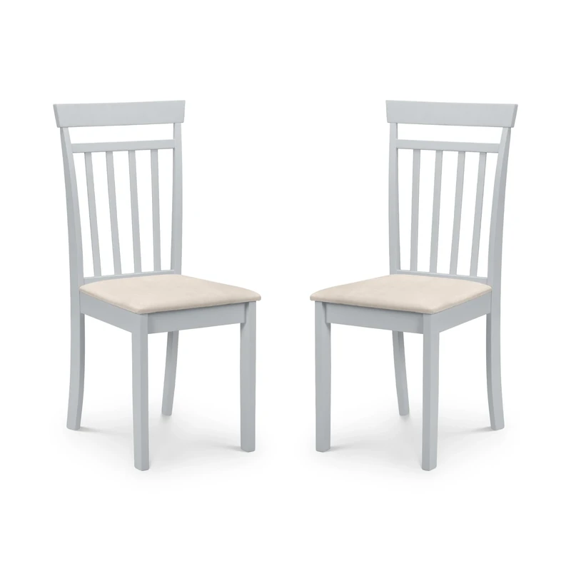 Julian Bowen Set Of 2 Coast Dining Chairs - Grey