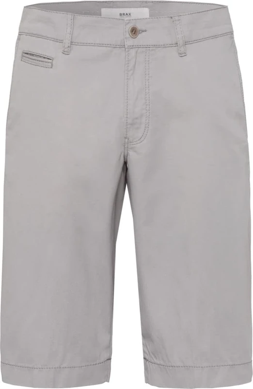 BRAX Men's Style Bari Shorts Bermudahose in sportiver Chino-Optik, Grey (Platinum), 54S
