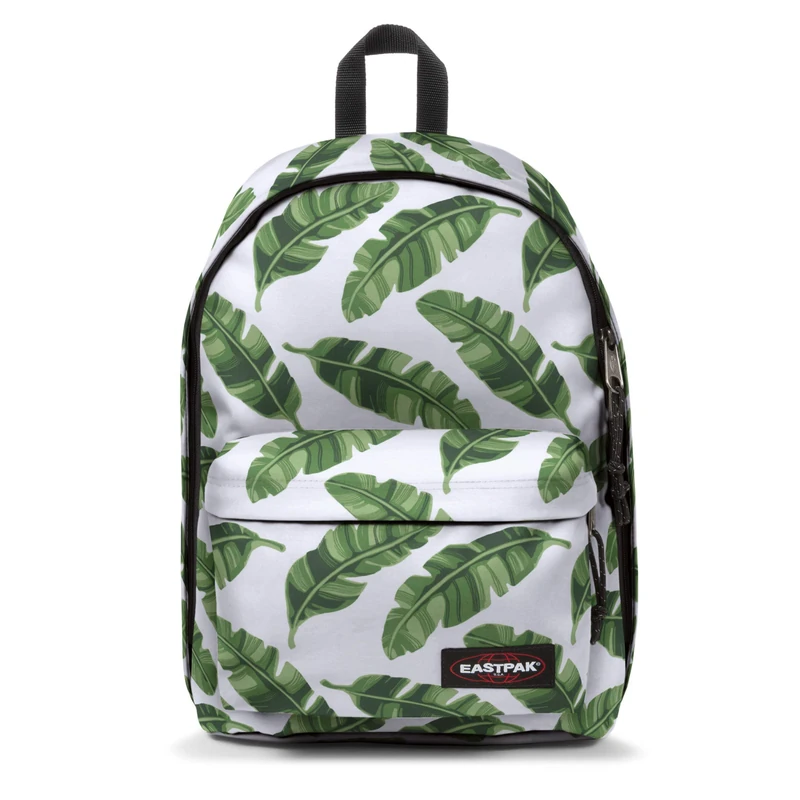 Eastpak Out of Office Backpack, 44 cm, 27 L, White (Brize Leaves Natural) - Image 1