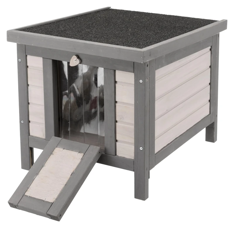 Trixie natura Insulated Small Cat Home for Cold Season, Gray