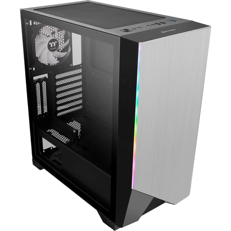 Thermaltake H550 TG ARGB Midi-Tower | ATX-PC-Gehäuse | Tempered Glass Fenster | 1x 120mm RGB Lüfter | Schwarz