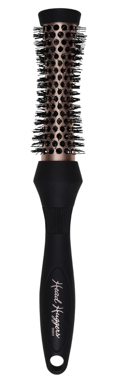 Denman (X-Small) Thermo Ceramic Hourglass Hot Curl Brush - Hair Curling Brush for Blow-Drying, Straightening, Defined Curls, Volume & Root-Lift - Rose Gold & Black, (DHH1RRG)