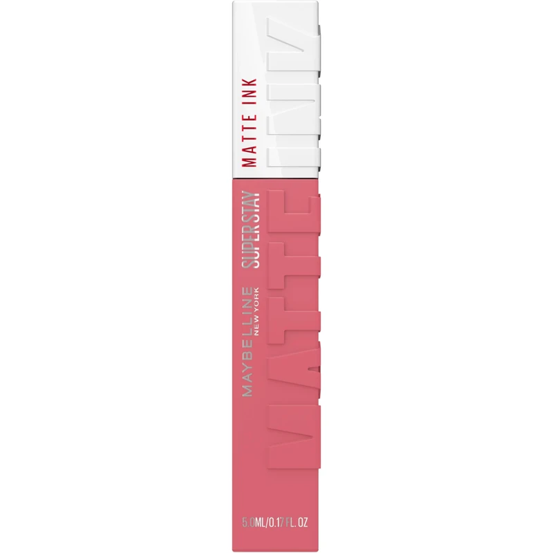 Maybelline Lipstick, Superstay Velvety Matte Ink Liquid Lipstick, Up to 16H Non Transferable, Vibrant Longlasting Finish, Non Drying, Shade: 180 Revolutionary, 5ml