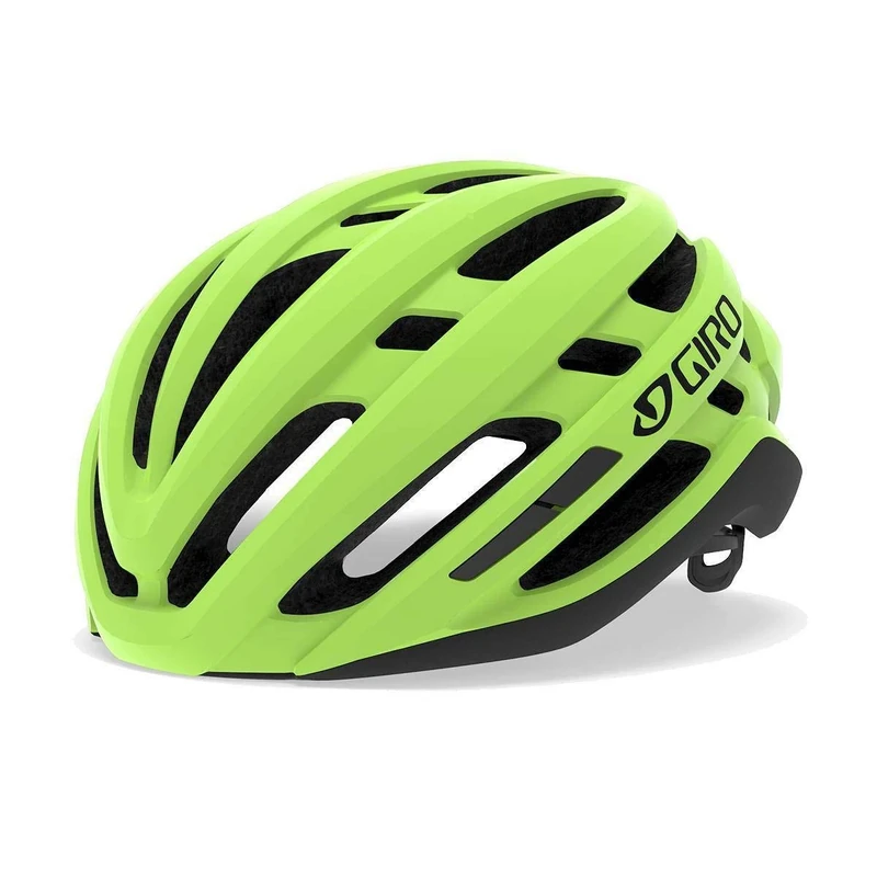 Giro Agilis – road bike helmet – In-Mold – MIPS – adjustable fit – good ventilation – EPS shell – for all roads – Hi Viz Yellow, size: L