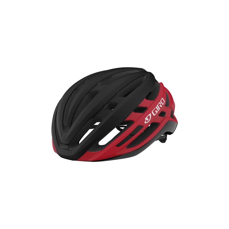 Giro Agilis – road bike helmet – MIPS – In-Mold – EPS shell – adjustable fit – good ventilation – for all roads – Matte Black/Red, size: S