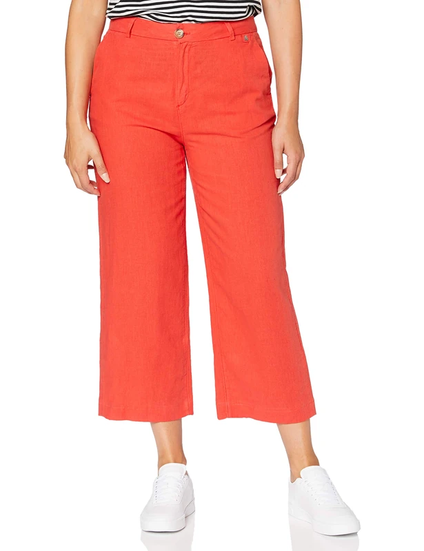 Herrlicher Women's Starlight Linen Trousers, 13, W27 - Image 1