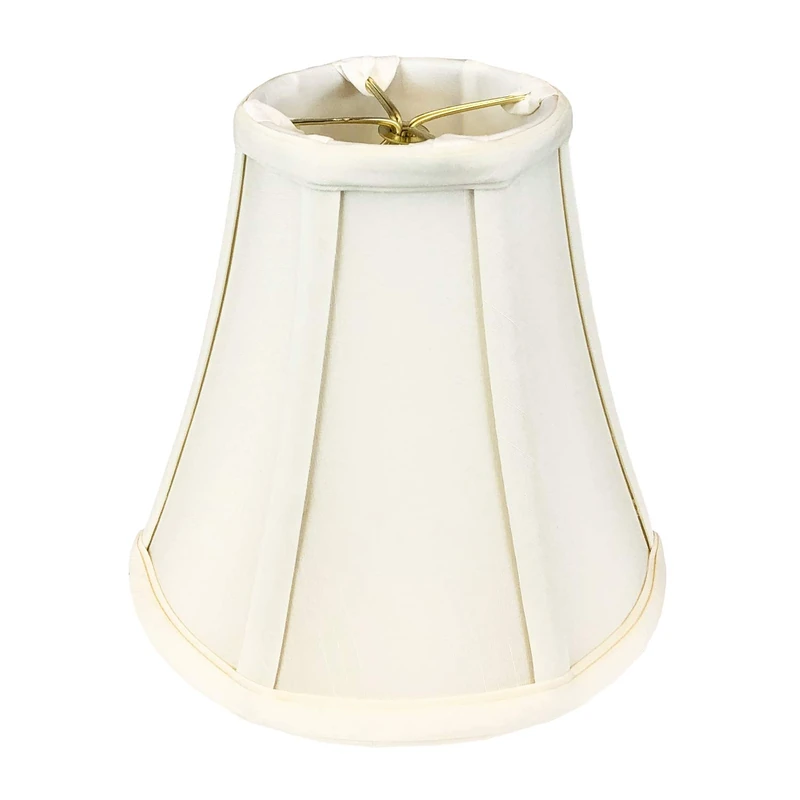 Royal Designs True Bell Lamp Shade with Round Clip, Eggshell, 3.75" x 7" x 6.75" (BSO-704RC-7EG)