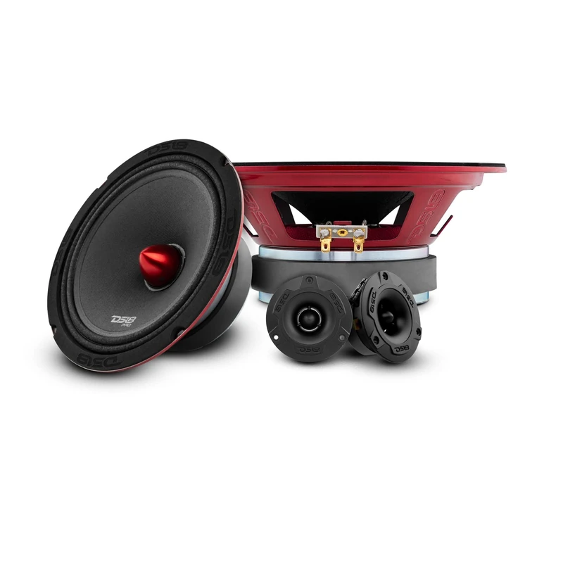 DS18 Car Speaker Tweeters 8" Inch 480w Watt 4Ohm Combo Package PRO-X8.4BMPK