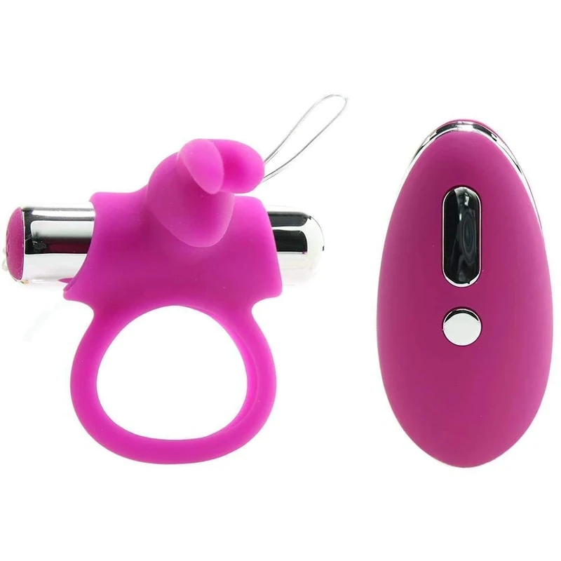 Happy Rabbit USB Rechargeable Waterproof Remote Control Ring, Pink, 200 g