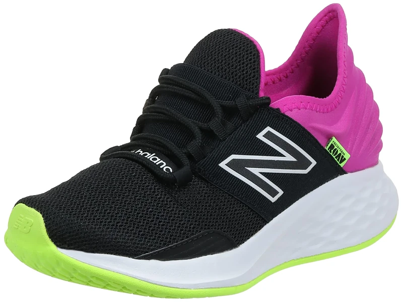 New Balance Women's Fresh Foam Roav Road Running Shoe, Black, 5 UK