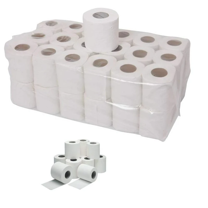 108 Rolls x Toilet Tissue Bulk Large Pack Quality White 2 ply Embossed Economical Tissue