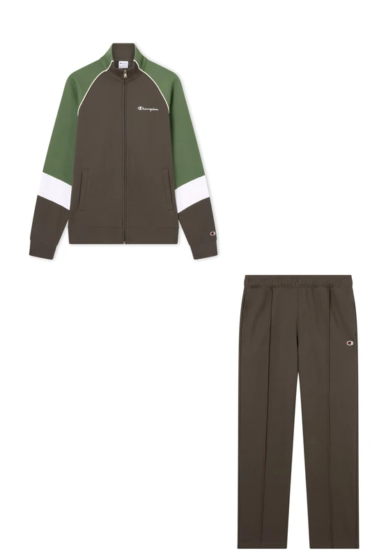 QIFL-US Champion Men Full Zip Sweatsuit, Petrol Blue