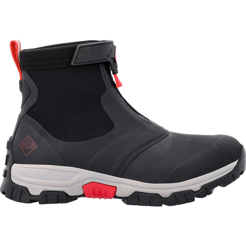 Muck Boots Men's Apex Mid Zip Performance Waterproof Ankle Boots, Grey, 8